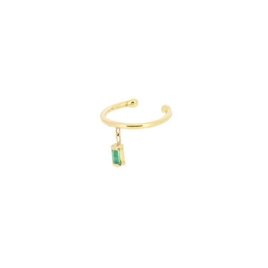 Enchanting Emeralds Emerald Cuff Earring