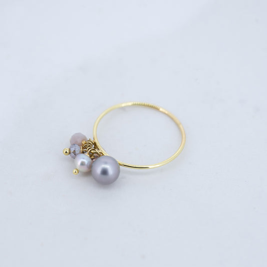 Sale Marvellous Marble Grey Pearl Ring