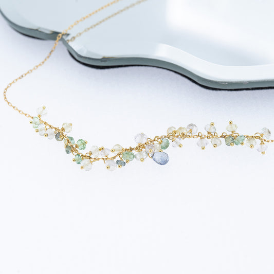 Sale Blue Sapphire Drop Necklace