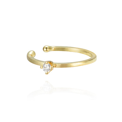 Gatsby Glamour 18ct gold diamond ear cuff earring