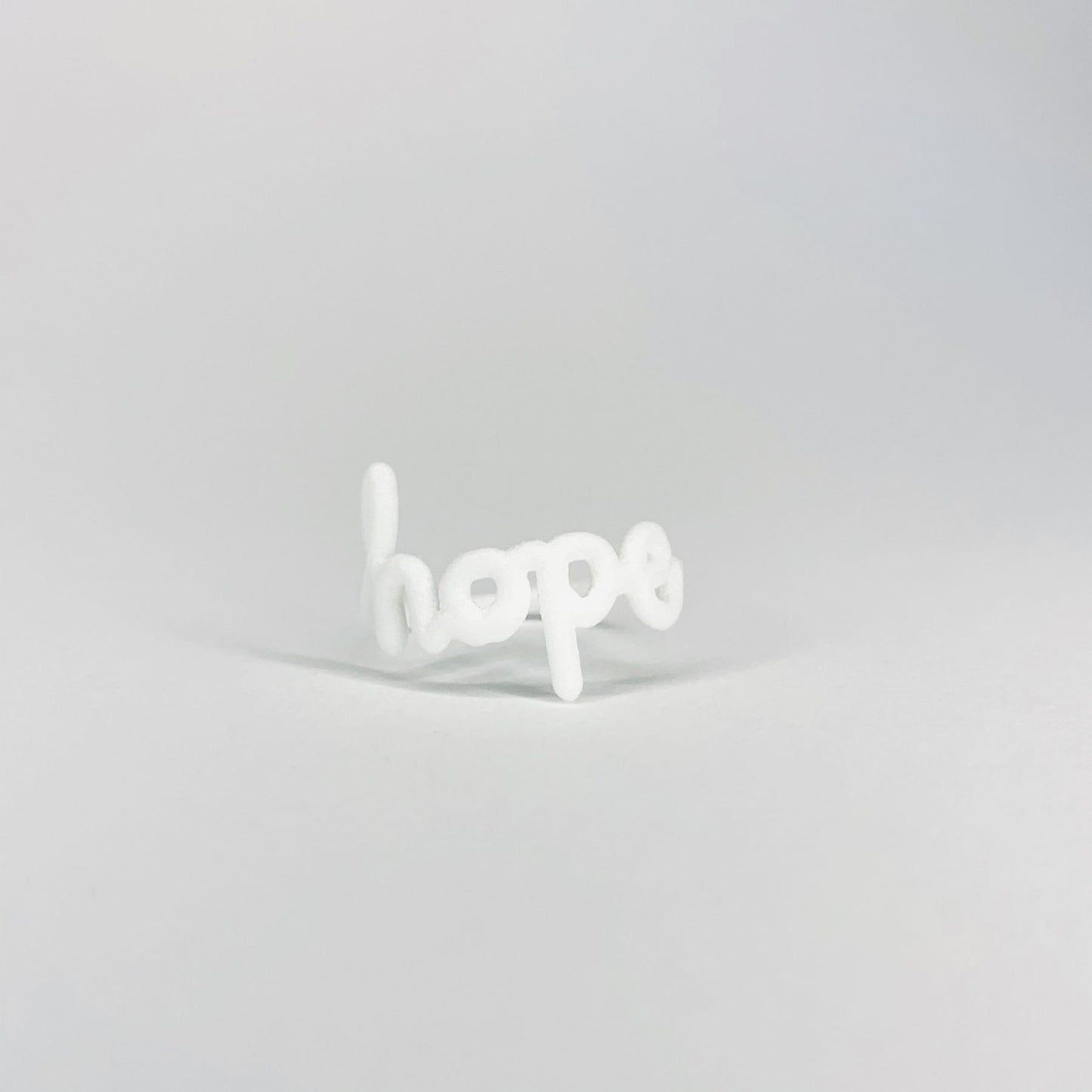 Zoe Sherwood 'Hope' Ring in white