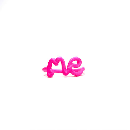 Zoe Sherwood me ring This Is ‘Me’ ring pink neon