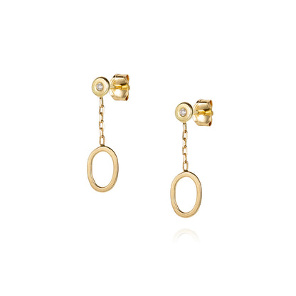 Linked with Love Diamond Stud Earrings