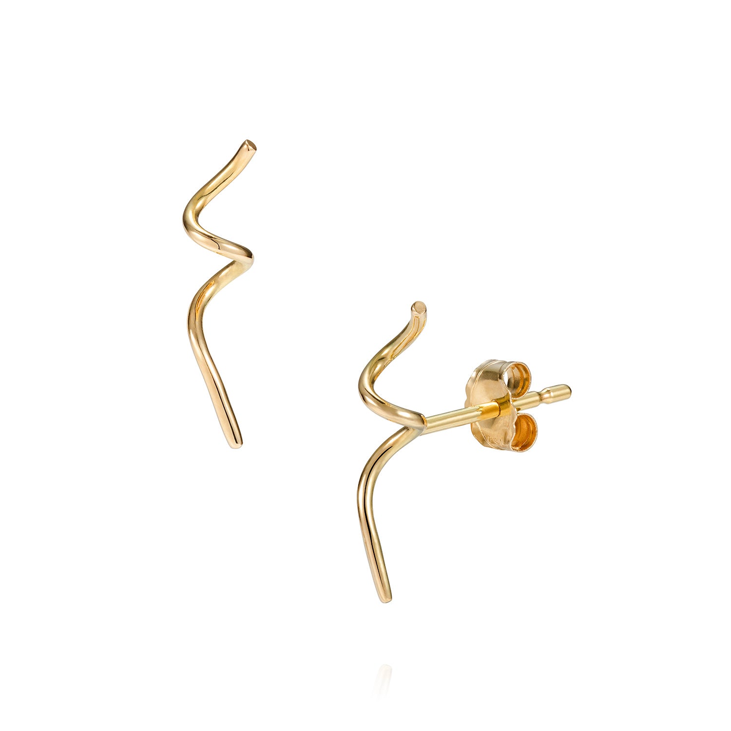 doodles in gold 18ct yellow gold doodle stud
