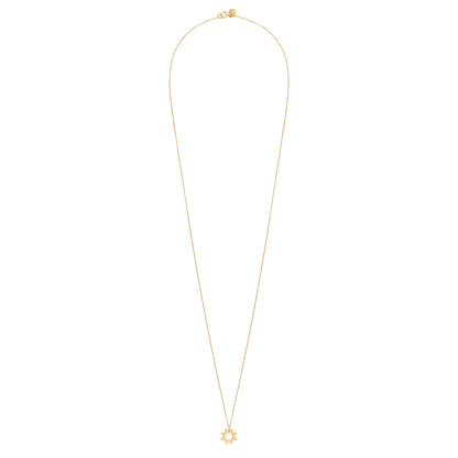 Sweet Pea 18ct yellow gold Reach For The Stars long necklace. Star and chain long necklace.