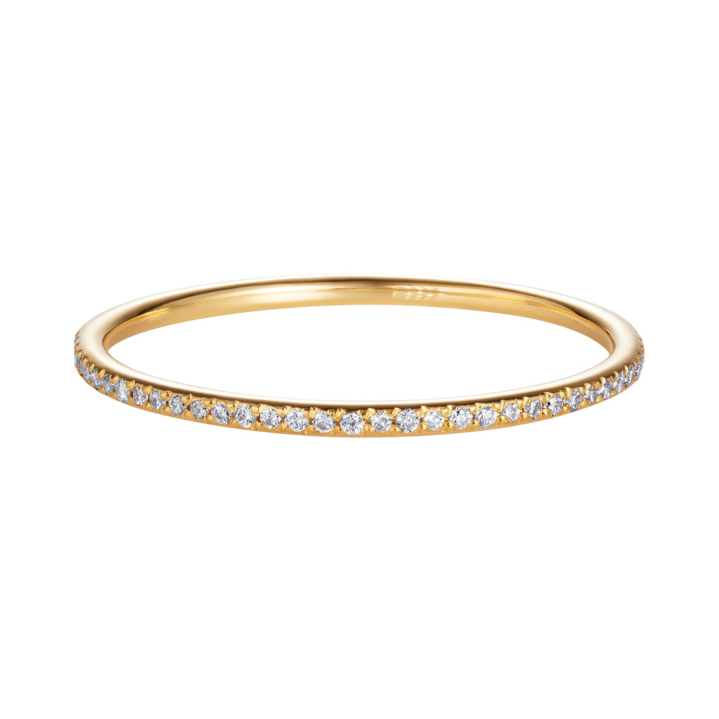 Sweet Pea 18ct yellow gold fine eternity fairy band ring.