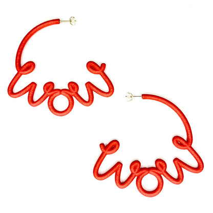 This is ‘WOW’ hoop earrings