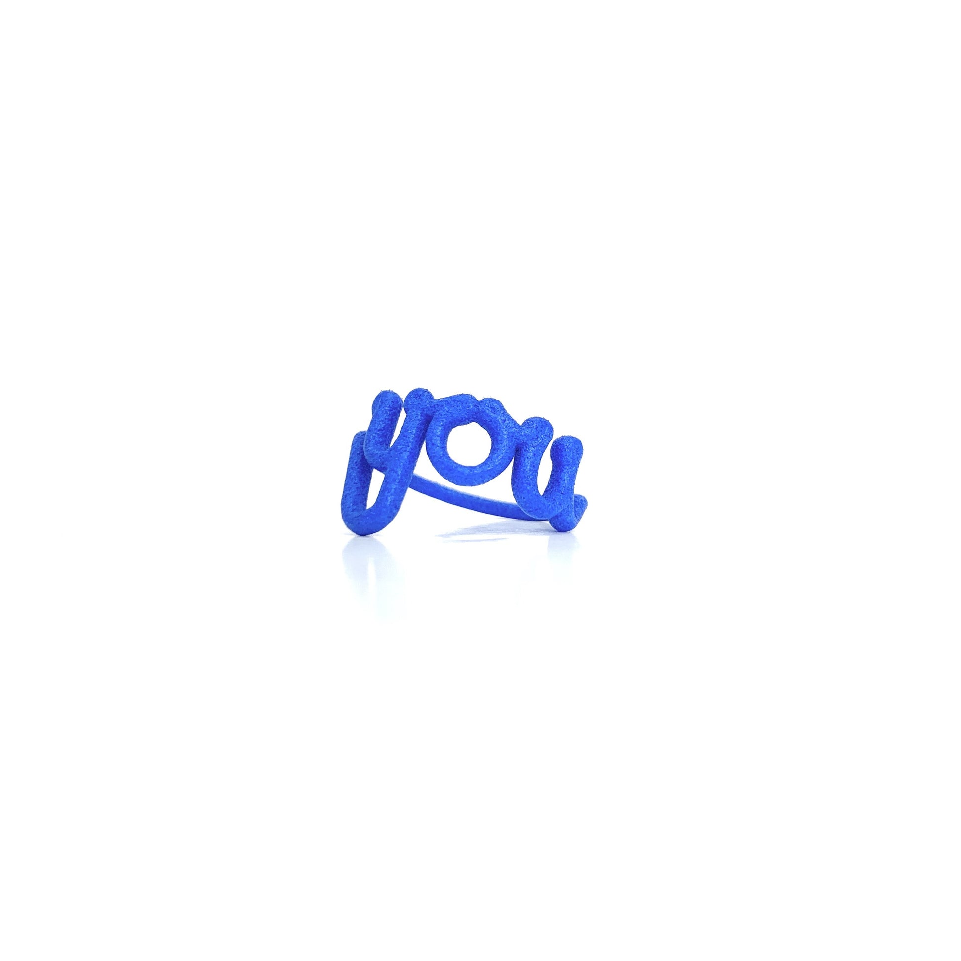 Zoe sherwood The Original This Is ‘You’ Statement Ring blue