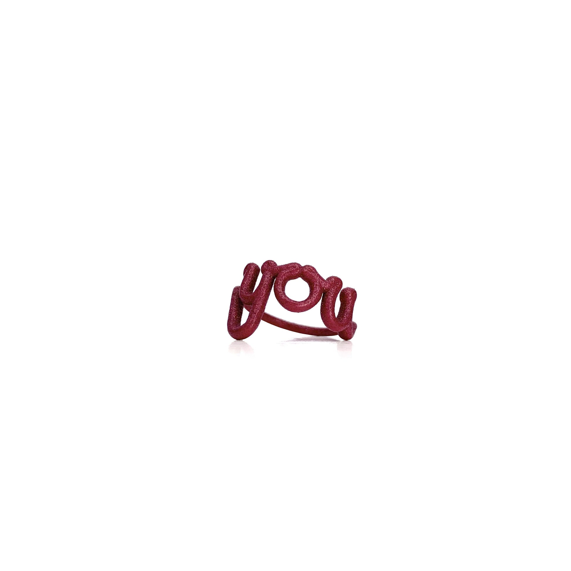 Zoe sherwood The Original This Is ‘You’ Statement Ring bordeaux