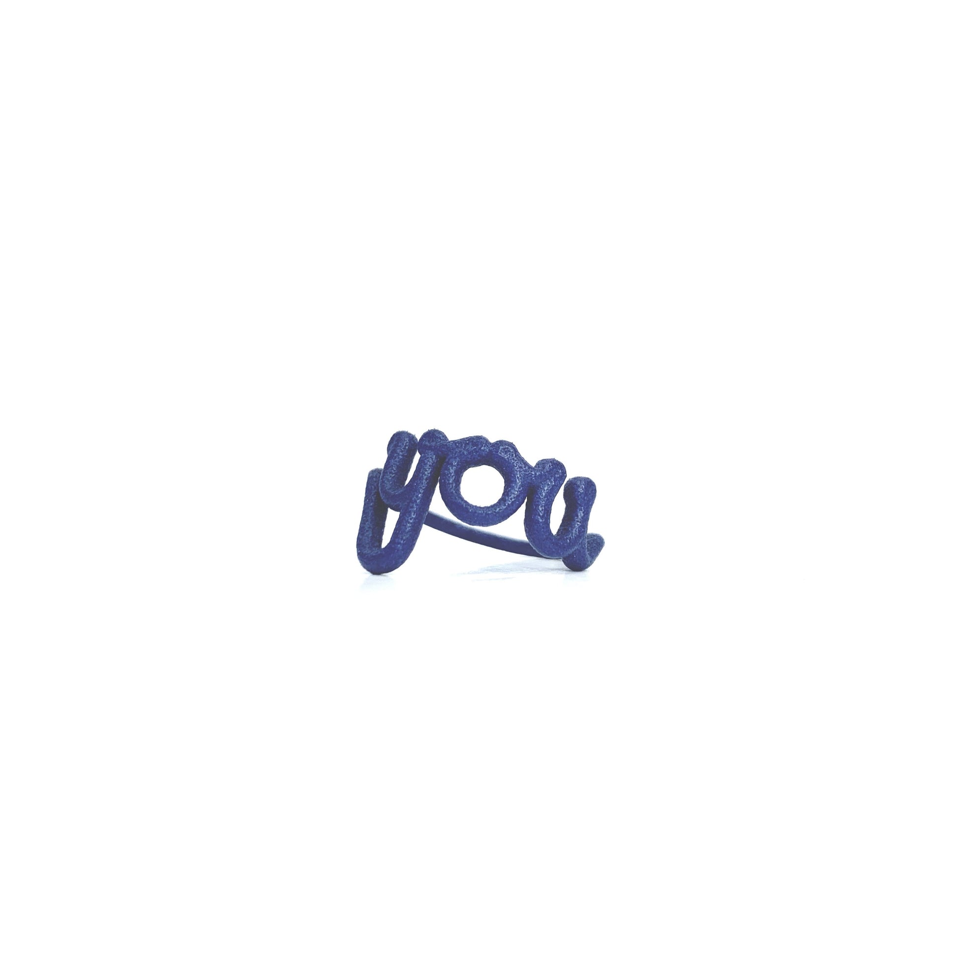 Zoe sherwood The Original This Is ‘You’ Statement Ring navy