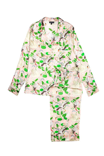 Karen Mabon Botanical Gardens Silk Pyjama Set