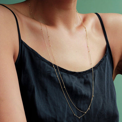 Gold Dust Long Necklace