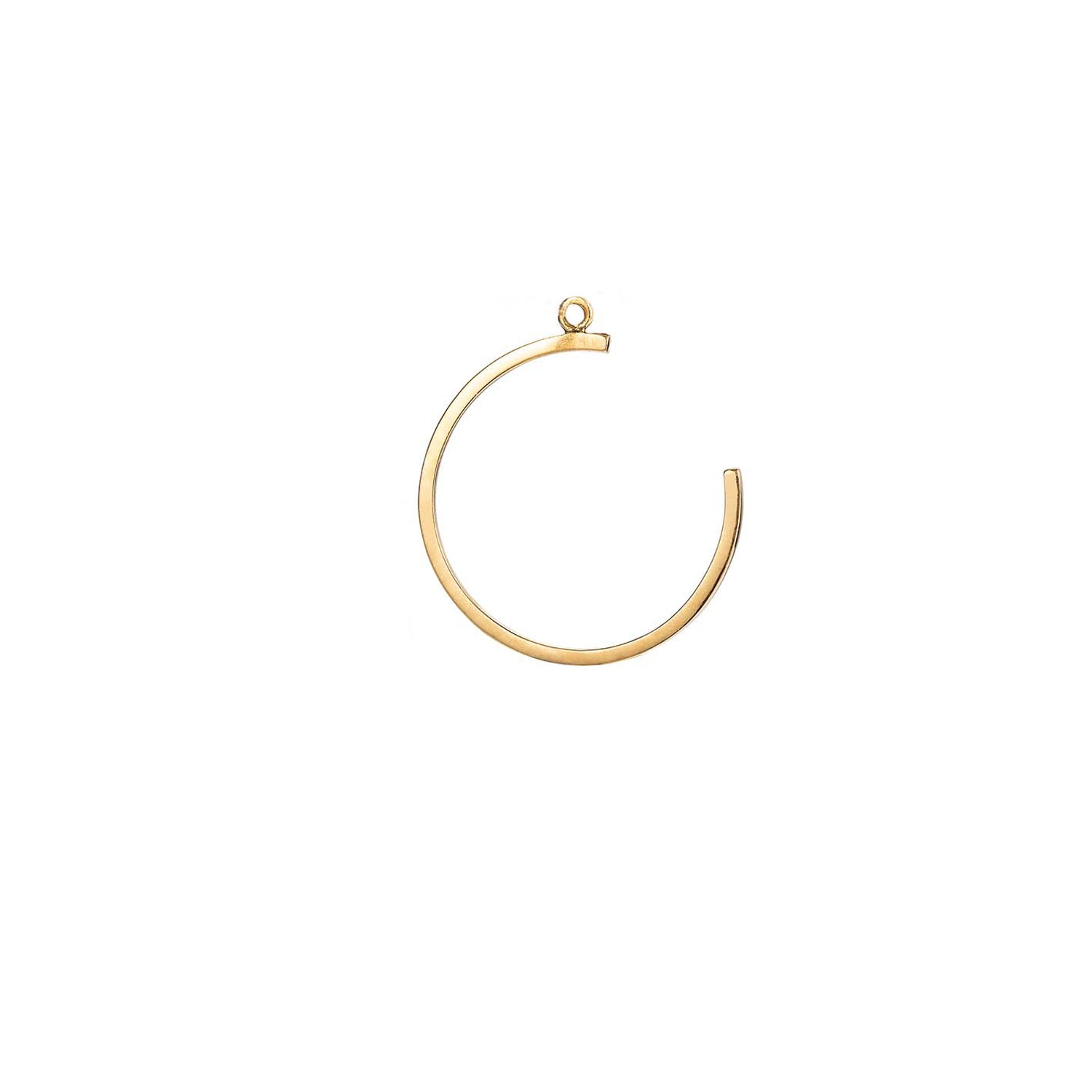 Sweet Pea Precious Maze 18ct gold brushed finish small circle add-on