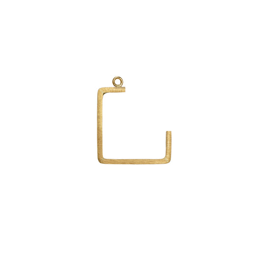 Sweet Pea Precious Maze 18ct gold brushed finish small square add-on