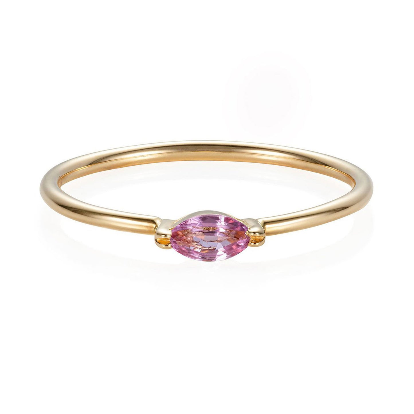 Pink Marquise Sapphire Ring