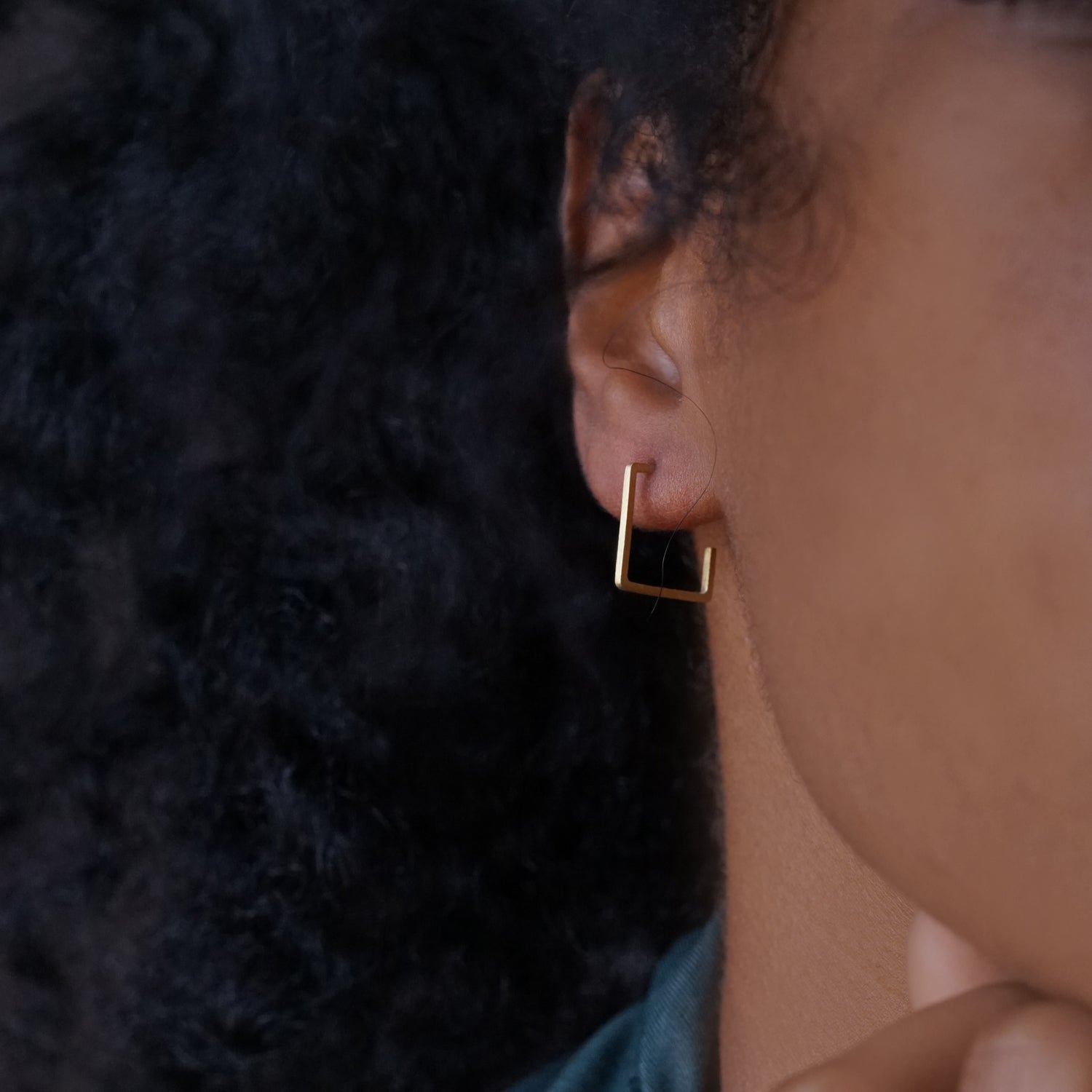 Buy Nasty Gal Triple Square Hoop Earrings In Gold | 6thStreet Bahrain